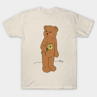 Teddy Bear With Flower T-Shirt